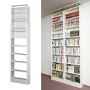 天井つっぱり本棚 愛書家 本棚 天井突っ張り スリム 書棚 180 おしゃれ 薄型 省スペース a4 【納期C】【jea-ch-6017】