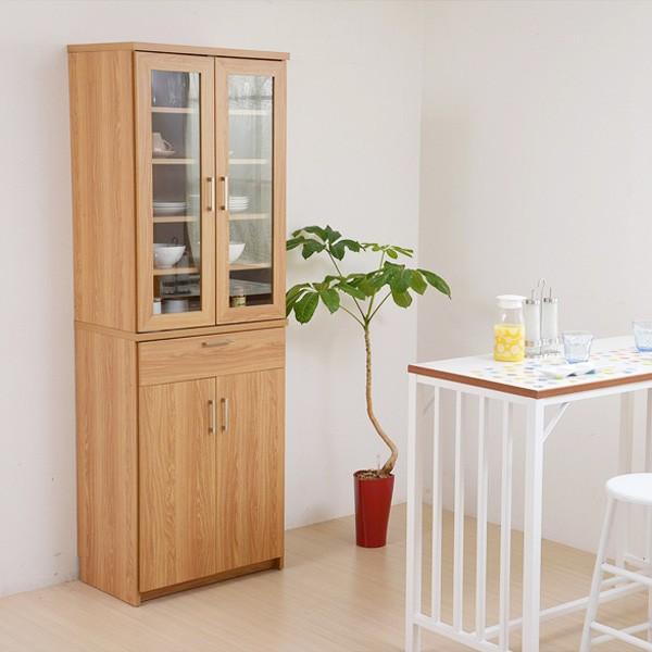 キッチンボード 北欧 食器棚 レンジ台 60cm幅 スリム コンパクト 大