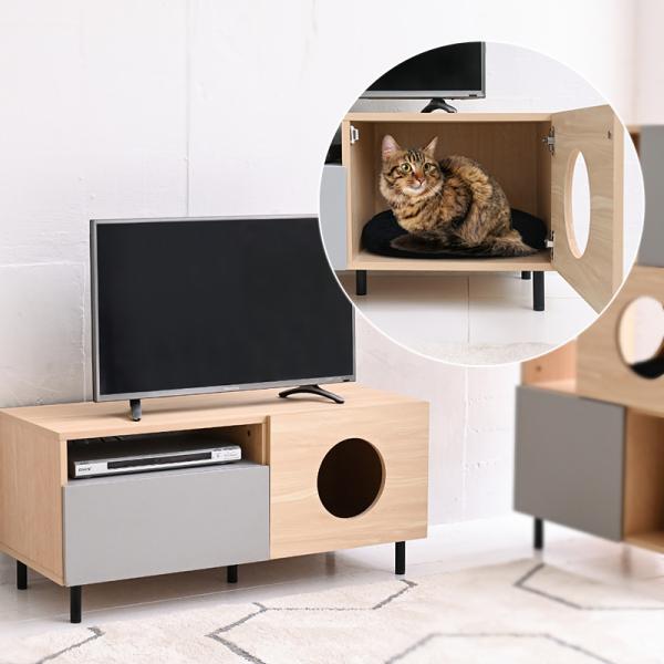 イタリア製オープンテレビボード 幅120cm 猫脚 214-1241 hokuo_222-1170