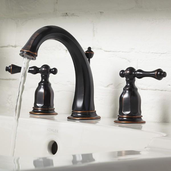 水栓 蛇口 ハンドル ダブル レトロ アンティーク調 ホテルライク