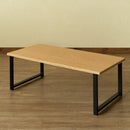 センターテーブル おしゃれ 木製 欧風 北欧 ローテーブル 黒 脚 モダン 小さめ 木目調 天板 スチール脚 スタイリッシュ 西海岸風 ブルックリン インテリア 家具 【納期B】【skb-utk08】