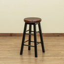 スツール カウンターチェア ハイタイプ 木製 座面 回転式 360度 シンプル 椅子 バーチェアー キッチンカウンター用 おしゃれ シンプル 黒 ブラック 白 ホワイト 【納期B】【skb-pht01】