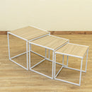 テーブルセット ネストテーブル 入れ子式 ローテーブル リビング サイドテーブル コンパクト 収納 おしゃれ 北欧 リビング コンパクト 収納 木目 白 黒 【納期B】【skb-utk15】