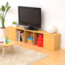 カラーボックス 棚 収納棚 横置き 横向き A4 サイズ 収納可能 隙間収納 すき間 本棚 収納ボックス オープンラック 目隠し 扉 戸 ドア シンプル 木目柄 スリム 白 【納期A】【a4-t5d】