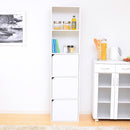 カラーボックス 棚 収納棚 横置き 横向き A4 サイズ 収納可能 隙間収納 すき間 本棚 収納ボックス オープンラック 目隠し 扉 戸 ドア シンプル 木目柄 スリム 白 【納期A】【a4-t5d】