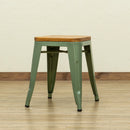 スツール 椅子 おしゃれ ビンテージ風 レトロ デザイン 黒 ブラック 緑 グリーン ベージュ シルバー 銀色 ホワイト 白 アメリカン スタッキング可能 スチール 【納期B】【skb-jh01】
