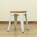 スツール 椅子 おしゃれ ビンテージ風 レトロ デザイン 黒 ブラック 緑 グリーン ベージュ シルバー 銀色 ホワイト 白 アメリカン スタッキング可能 スチール 【納期B】【skb-jh01】