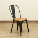 ダイニングチェア 2脚 セット 椅子 おしゃれ ビンテージ風 レトロ デザイン 黒 ブラック 緑 グリーン シルバー ホワイト 白 スタッキング可能 スチール 背もたれ 【納期B】【skb-jh03】