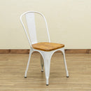 ダイニングチェア 2脚 セット 椅子 おしゃれ ビンテージ風 レトロ デザイン 黒 ブラック 緑 グリーン シルバー ホワイト 白 スタッキング可能 スチール 背もたれ 【納期B】【skb-jh03】