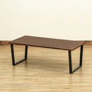 センターテーブル おしゃれ 木目 スチール 脚 異素材 長方形 90×45cm リビング ローテーブル 北欧 高級感 カフェ風 インテリア 西海岸風 ブルックリン 【納期B】【skb-utk20】