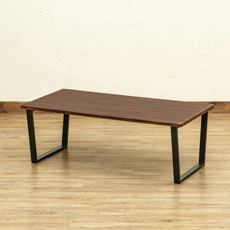 センターテーブル おしゃれ 木目 スチール 脚 異素材 長方形 90×45cm リビング ローテーブル 北欧 高級感 カフェ風 インテリア 西海岸風 ブルックリン 【納期B】【skb-utk20】