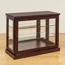 コレクションケース 背面鏡 ミラー 小さめ 小さいサイズ コレクションラック 棚 扉あり ワイド 横型 フィギュア 模型 おもちゃ フィギュアケース 【納期B】【itc60】