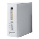 米びつ 10kg用 おしゃれ 黒 洗える 米櫃 スリム 計量 キャスター コンパクト 収納 ストッカー 計れる 無洗米 おすすめ 残量 見える 窓 ホワイト 白 ブラック 【納期A】【toh-4974908752896】