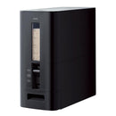 米びつ 10kg用 おしゃれ 黒 洗える 米櫃 スリム 計量 キャスター コンパクト 収納 ストッカー 計れる 無洗米 おすすめ 残量 見える 窓 ホワイト 白 ブラック 【納期A】【toh-4974908752896】