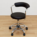 デスクチェア オフィスチェアー 昇降式 ガス圧 椅子 背もたれ シンプル キャスター付き 回転チェア カット パソコンチェア 黒 ブラック 白 ホワイト 赤 レッド 【納期B】【h1080】