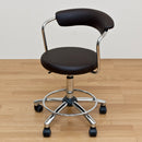 デスクチェア オフィスチェアー 昇降式 ガス圧 椅子 背もたれ シンプル キャスター付き 回転チェア カット パソコンチェア 黒 ブラック 白 ホワイト 赤 レッド 【納期B】【h1080】