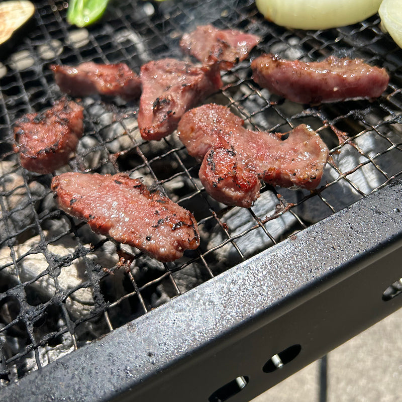牛タン 厚切り 牛肉 バーベキュー 焼肉 塩ダレ タレ付き 味つき 一口サイズ 肉汁 焼き肉 BBQ こりこり 美味しい 牛 舌 ホルモン 500g 【納期E】【nk00000003】
