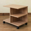 サイドテーブル キャスター付き 木目 白 カフェテーブル ローテーブル ミニテーブル ソファサイド ディスプレイ 飾り インテリア アウトレット 訳あり 【納期B】【skb-cg01】