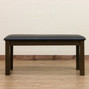 ベンチ ダイニングベンチ 椅子 北欧 シンプル 茶色 ナチュラル カントリー カフェ風 おしゃれ シンプル インテリア 家具 2人掛け 木目 脚 クッション座面 【納期B】【skb-vgl24】