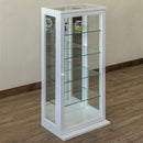 コレクションケース 棚 ラック 模型 ガラスケース 扉つき 収納棚 棚板 4枚 省スペース スリム コンパクト コレクションケース 白 ホワイト ブラウン 【納期B】【skb-itc100】