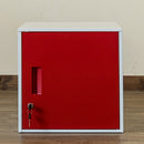 収納ボックス ロッカー シンプル スチール 収納 キューブボックス 鍵つき おしゃれ 扉 ブラック 黒 ブルー 青 レッド 赤 ホワイト 白 イエロー 黄色 【納期B】【skb-jac04】