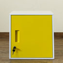 収納ボックス ロッカー シンプル スチール 収納 キューブボックス 鍵つき おしゃれ 扉 ブラック 黒 ブルー 青 レッド 赤 ホワイト 白 イエロー 黄色 【納期B】【skb-jac04】