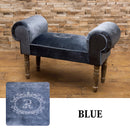 スツール 椅子 腰掛け ひじ掛け おしゃれ 姫系 インテリア ヨーロピアン 北欧 ガーリー ロマンチック かわいい クラシック 古風 レトロ ベルベット 生地 上品 【納期C】【akz-16st02】