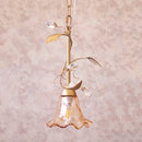 ペンダントライト 吊り下げ照明 吊下げ インテリア 電気 LED電球 対応 ヨーロピアン インテリア フレンチ ガーリー フェミニン 植物 つた 蔦 葉っぱ デザイン 【納期C】【akz-flory-pid】