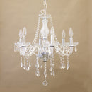 シャンデリア おしゃれ ゴージャス エレガント 6灯 豪華 高級感 ゴールド 金色 クリア クリスタル ガーリー ヨーロピアン 吊り下げ 照明 ペンダントライト 【納期C】【akz-hq9018】