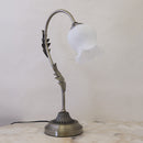 テーブルランプ クラシカル 北欧 ヨーロピアン おしゃれ レトロ アンティーク調 テーブルライト 照明 花型 デザイン アイアン シェード 卓上 デスクライト 【納期C】【akz-yg18207-1t】