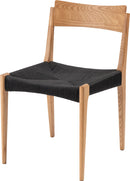 ダイニングチェア 椅子 おしゃれ 完成品 1脚 単品 デザイン 北欧 ナチュラル カフェ風 座面 背もたれ 肘掛けなし シンプル 木製 座面 黒 ブラック アメリカン 【納期A】【azm-ace-77】