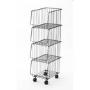 収納ワゴン 4段 キャスター付きラック リビング 棚 収納ラック 収納棚 ランドリー リビング スチールラック スタイリッシュ おしゃれ インダストリアル 【納期B】【azm-akb-439】