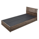 ベッドフレーム 引き出しつき 収納 おしゃれ シンプル コンセント付き 【納期A】【azm-b-90s】