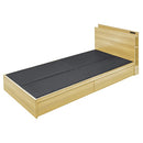 ベッドフレーム 引き出しつき 収納 おしゃれ シンプル コンセント付き 【納期A】【azm-b-91s】