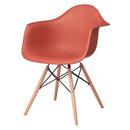 椅子 ダイニングチェア 肘掛付き 白 ホワイト 黒 ブラック オレンジ おしゃれ デザイナーズ インテリア 【納期A】【azm-cl-799bk】