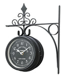 壁掛け時計 両面 おしゃれ 北欧 アナログ ヨーロピアン ウォールクロック 壁時計 取り付け 壁掛時計 掛け時計 オシャレ 時計 壁掛け アンティーク調 インテリア 【納期B】【azm-clk-101】