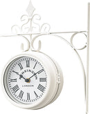 壁掛け時計 両面 おしゃれ 北欧 アナログ ヨーロピアン ウォールクロック 壁時計 取り付け 壁掛時計 掛け時計 オシャレ 時計 壁掛け アンティーク調 インテリア 【納期B】【azm-clk-101】