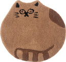 チェアマット 座布団 チェアシート クッションシート おしゃれ かわいい 面白い おもしろ アニマル 動物柄 猫 ネコ フクロウ ひつじ 羊 クマ 熊 円形 丸型 【納期B】【azm-fab-012】