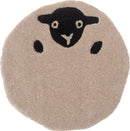 チェアマット 座布団 チェアシート クッションシート おしゃれ かわいい 面白い おもしろ アニマル 動物柄 猫 ネコ フクロウ ひつじ 羊 クマ 熊 円形 丸型 【納期B】【azm-fab-012】