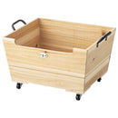 収納box ケース キャスター付き 木製 取っ手つき インテリア 小物入れ 【納期B】【azm-lfs-177】