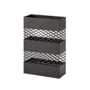 傘立て おしゃれ 屋外 室内 外置き 内置き 北欧 傘たて デザイン お洒落 メッシュ スチール スタイリッシュ 角型 白 ホワイト ブラウン 茶色 【納期B】【azm-lfs-182】