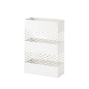 傘立て おしゃれ 屋外 室内 外置き 内置き 北欧 傘たて デザイン お洒落 メッシュ スチール スタイリッシュ 角型 白 ホワイト ブラウン 茶色 【納期B】【azm-lfs-182】