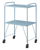 サイドワゴン キャスター付き 2段 ラック 棚 収納ワゴン キャスターつきワゴン シンプル おしゃれ キッチン リビング ガレージ 車庫 収納棚 【納期B】【azm-lfs-883】