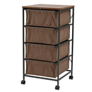 チェスト 4段 キャスター付き 引き出し 収納棚 収納ラック 衣類 雑貨 小物類 ダイニング 玄関 寝室 洗面所 ランドリー シンプル おしゃれ カジュアル 【納期B】【azm-mip-574】