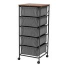 チェスト 5段 キャスター付き 引き出し 収納 棚 ラック 衣類 小物 ダイニング 玄関 寝室 洗面所 ランドリー シンプル おしゃれ カジュアル 収納チェスト 【納期B】【azm-mip-575】