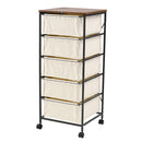 チェスト 5段 キャスター付き 引き出し 収納 棚 ラック 衣類 小物 ダイニング 玄関 寝室 洗面所 ランドリー シンプル おしゃれ カジュアル 収納チェスト 【納期B】【azm-mip-575】