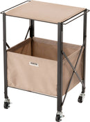 サイドワゴン キャスター付き 収納 ワゴン ラック 棚 天板 取り外し可能 折りたたみ 折り畳み 玄関 リビング ガレージ フリーラック オープンラック おしゃれ 【納期B】【azm-mip-71】