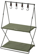 ハンギングラック 吊り下げ フック 収納 ワゴン ラック 棚 折りたたみ 折り畳み 玄関 リビング ガレージ おしゃれ カジュアル インテリア アウトドア キャンプ 【納期B】【azm-mip-72】