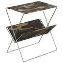 小物ラック 収納 棚 折りたたみ 持ち運び 迷彩柄 カモフラ アウトドア キャンプ 屋外 【納期B】【azm-mip-91】