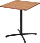カフェテーブル シンプル おしゃれ 北欧 ミニテーブル ダイニング 机 カジュアル 約60×60cm 正方形 木製 天板 金属 脚 スタイリッシュ 半屋外 ベランダ 屋上 【納期A】【azm-ods-73】